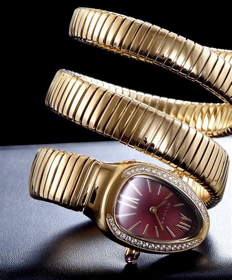 bvlgari gold watch replica|bvlgari serpenti tubogas watch.